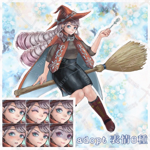 Image of 6 kinds of expression Witch