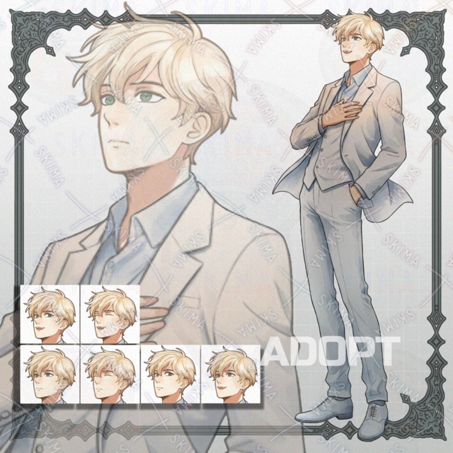 Man in suit 6 types of facial expressions 的商品圖片