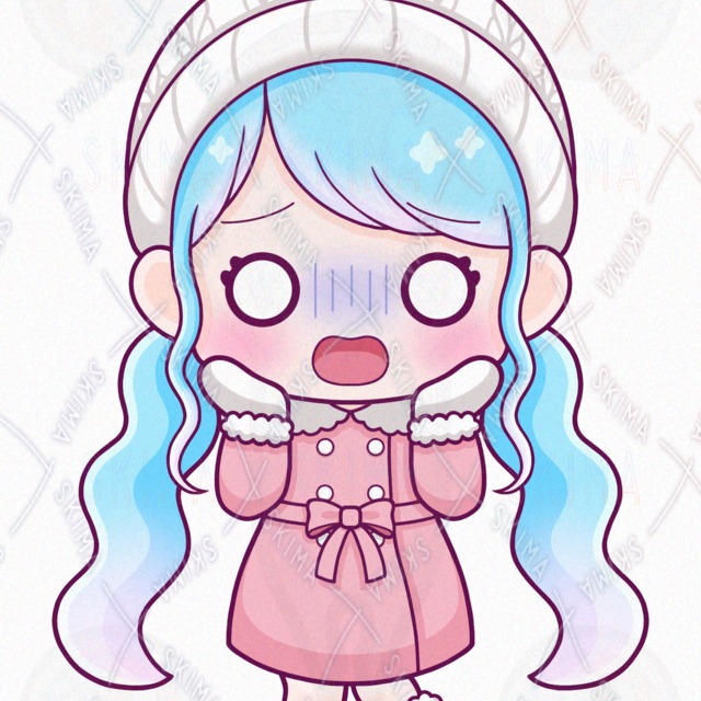 SALE　冬の女の子【表情10種類】の商品画像10枚目