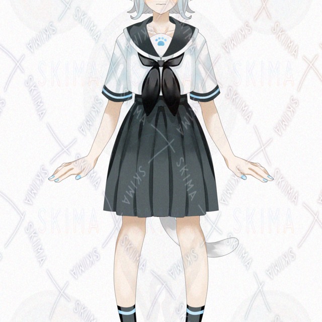 고양이 귀 세일러【표정 차이 8종】표정 차이 상품 이미지 4번째