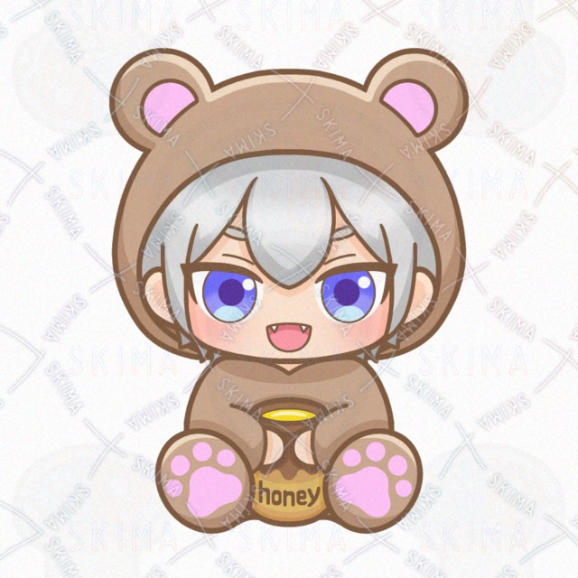 クマの着ぐるみの男の子【表情10種類】の商品画像2枚目