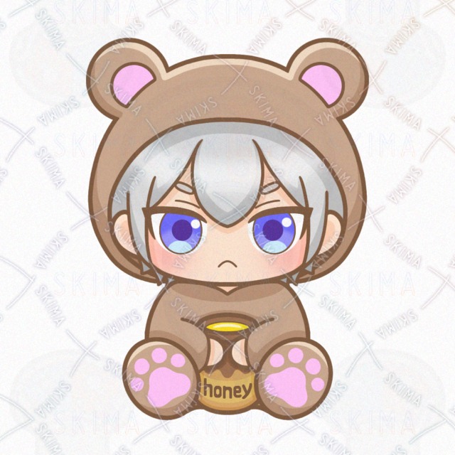 クマの着ぐるみの男の子【表情10種類】の商品画像4枚目