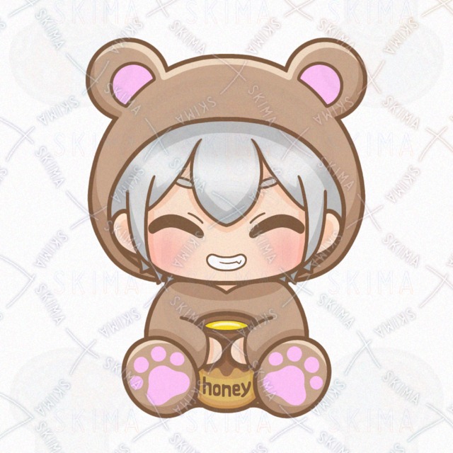 クマの着ぐるみの男の子【表情10種類】の商品画像5枚目