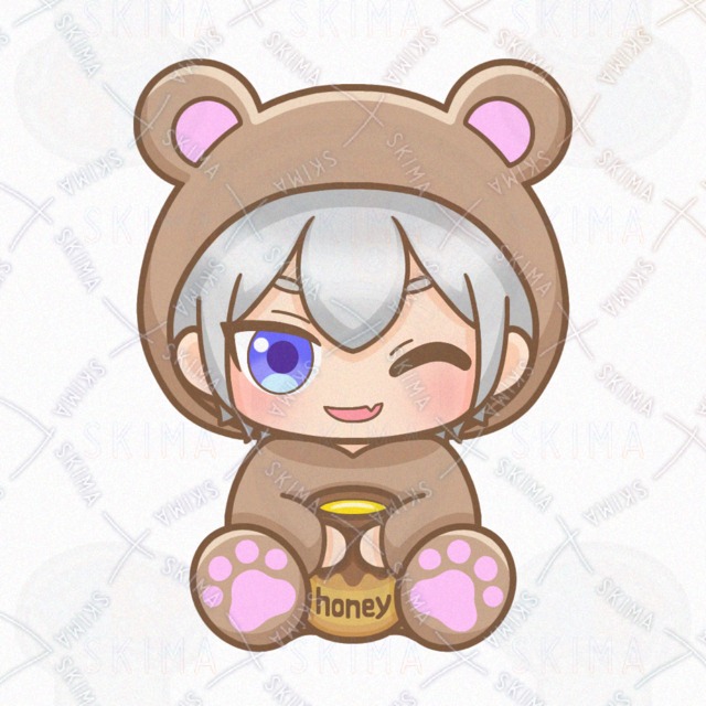 クマの着ぐるみの男の子【表情10種類】の商品画像6枚目