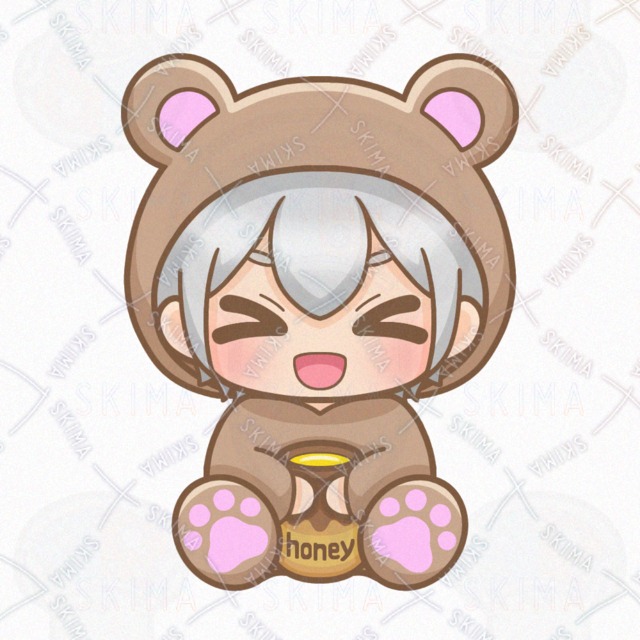 クマの着ぐるみの男の子【表情10種類】の商品画像7枚目