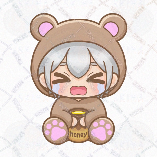 クマの着ぐるみの男の子【表情10種類】の商品画像8枚目