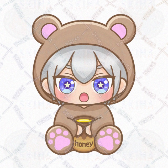 クマの着ぐるみの男の子【表情10種類】の商品画像9枚目