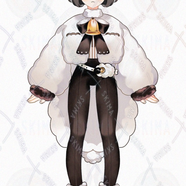 羊の少女【表情差分8種】の商品画像8枚目