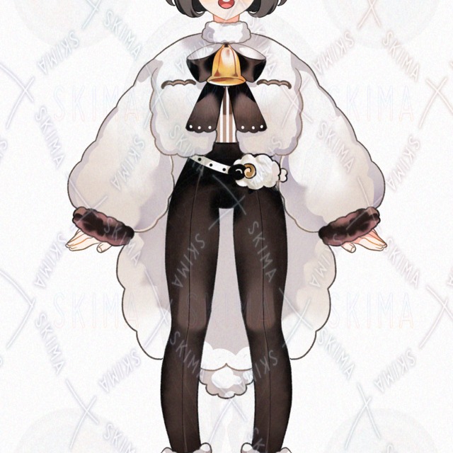 羊の少女【表情差分8種】の商品画像2枚目