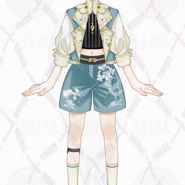 中性的な高貴キャラ【表情差分8種】の商品画像2枚目