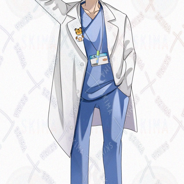 小児科の男性【表情差分8種】の商品画像6枚目