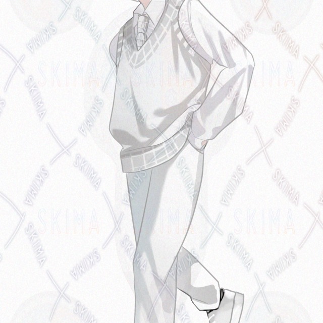 まっしろな男子学生【表情差分8種】の商品画像6枚目