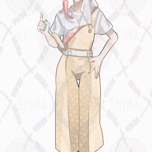 花屋の女性【表情差分8種＋花】の商品画像7枚目