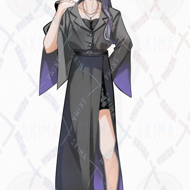 모드 계열의 여성【표정 차이 8종】표정 차이 상품 이미지 4번째