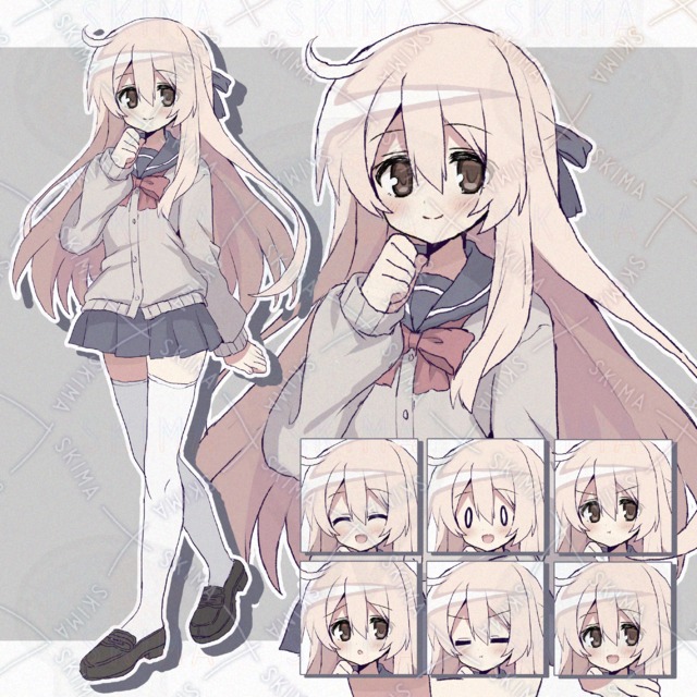 【差分7種】制服の女の子