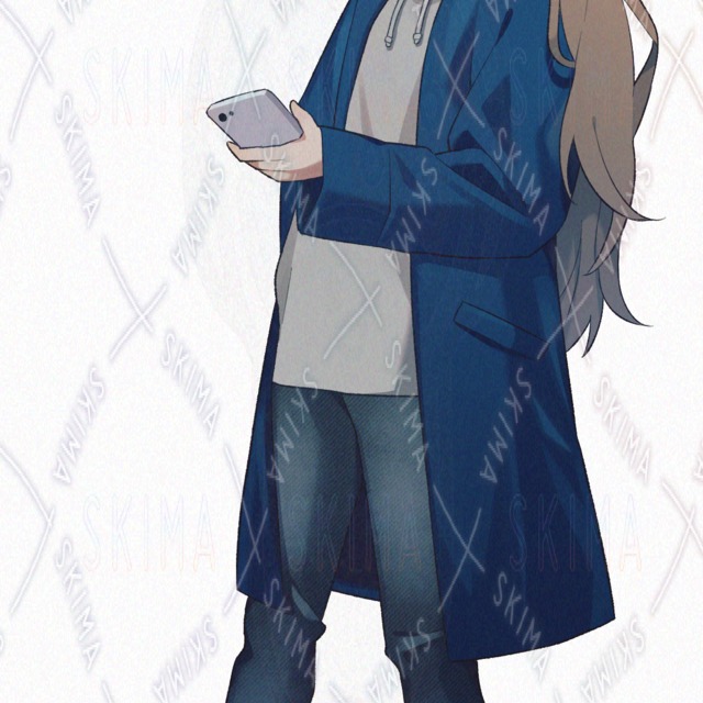 Young man in blue coat [6 expressions]. 的商品圖片第 5 張
