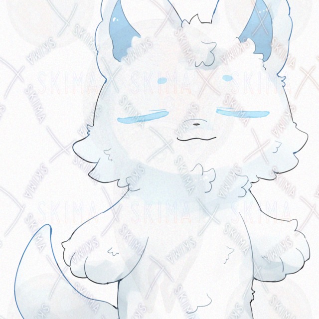 白い狼【表情10種類】の商品画像10枚目