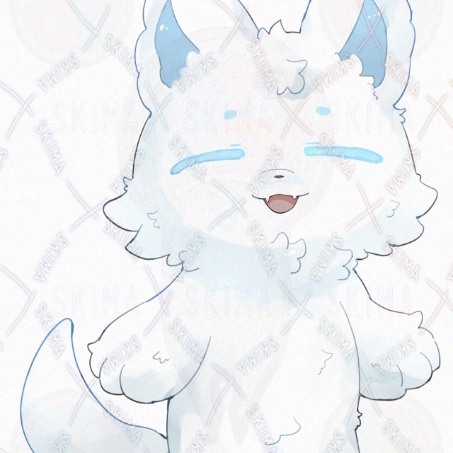 白い狼【表情10種類】の商品画像4枚目