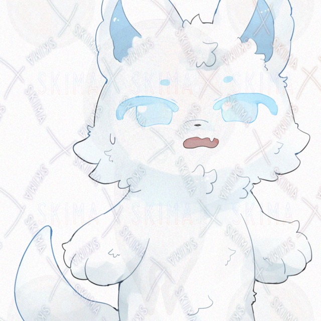 白い狼【表情10種類】の商品画像6枚目
