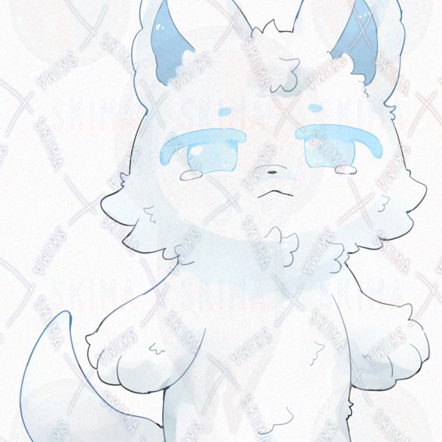 白い狼【表情10種類】の商品画像9枚目