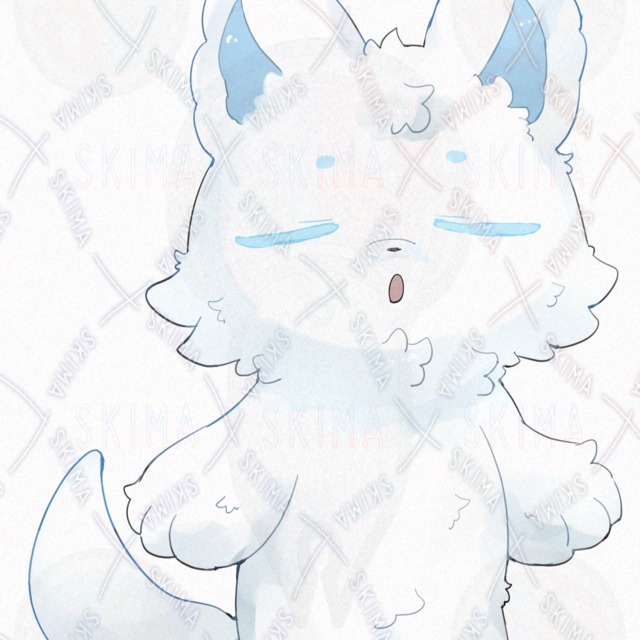 白い狼【表情10種類】の商品画像11枚目