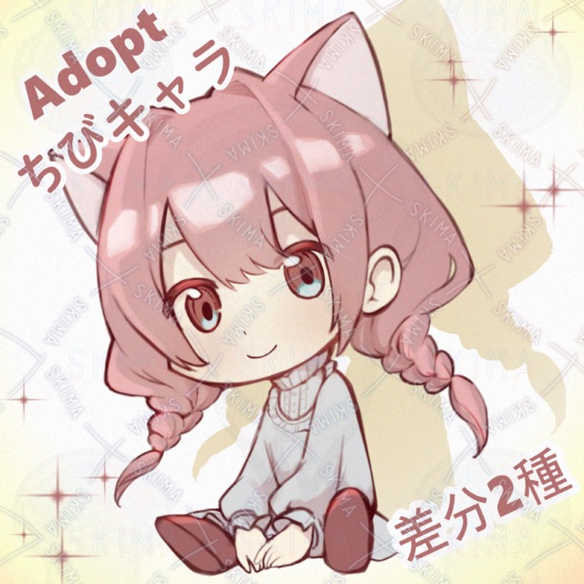 Image of Classical miniature character with cat ears