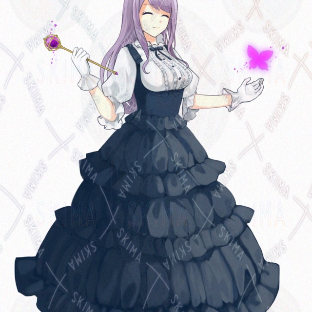 Detachable hat] [9 different expressions] Gothic dress witch 的商品圖片第 5 張