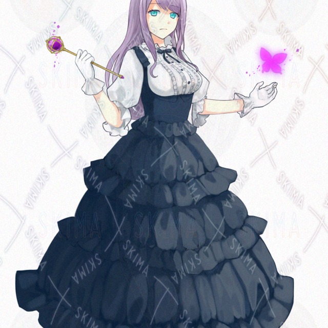 Detachable hat] [9 different expressions] Gothic dress witch 的商品圖片第 7 張