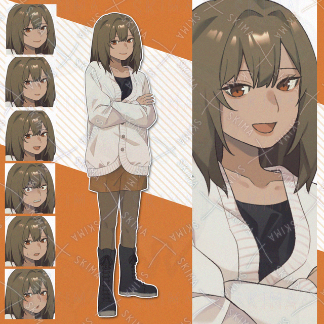 お姉さん【表情6種】표정 상품 이미지