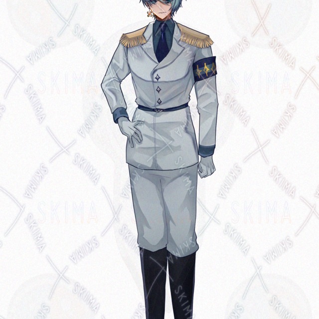 군복 같은 남자【표정 차이, 소품 탈착 차이 있음】남자 상품 이미지 10번째