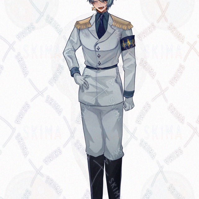 군복 같은 남자【표정 차이, 소품 탈착 차이 있음】남자 상품 이미지 11번째