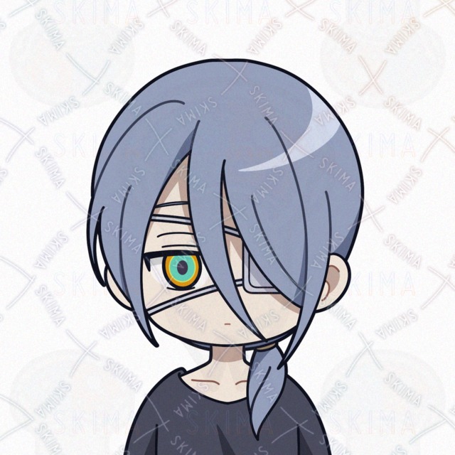 眼帯中性的な不思議ちゃんのアイコンの商品画像2枚目