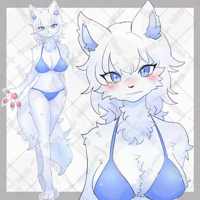 Image of Wolf beast sister [10 different expressions].