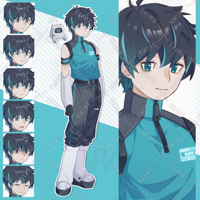 Image of Near-future style + mini-robot [6 expressions].