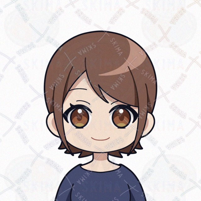 표정 4종/투과형】여성 아이콘 블로그의 말풍선에도 추천! 상품 이미지 5번째