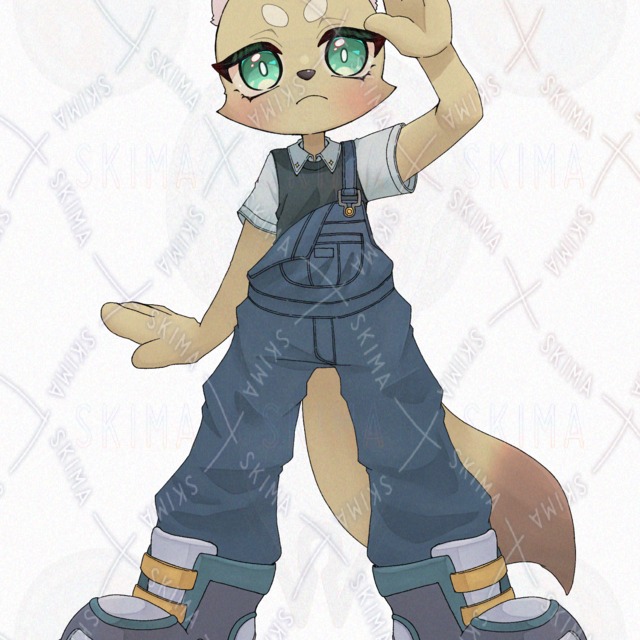 【表情差分6種】キツネさん【ケモノ】の商品画像5枚目