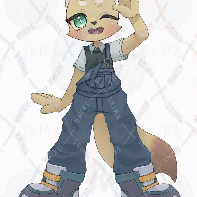 【表情差分6種】キツネさん【ケモノ】の商品画像7枚目