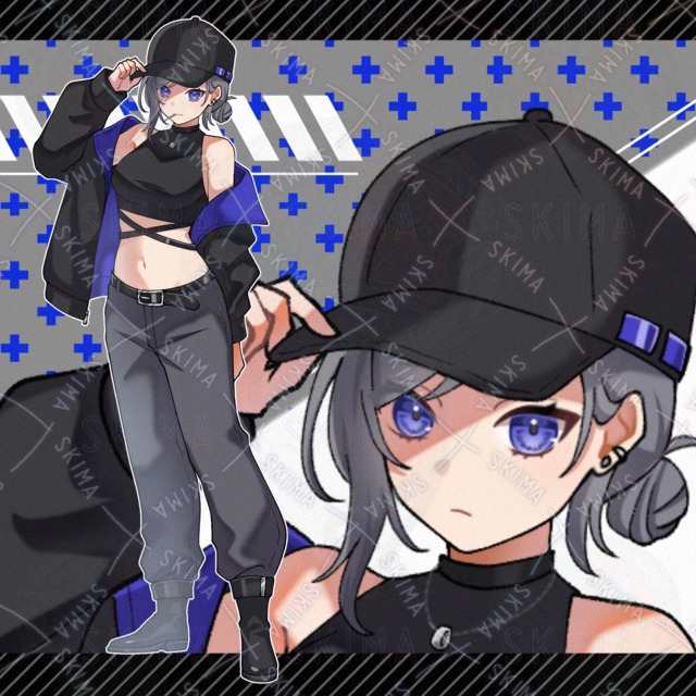 adopt.103 キャップをかぶった女の子【表情全5種】