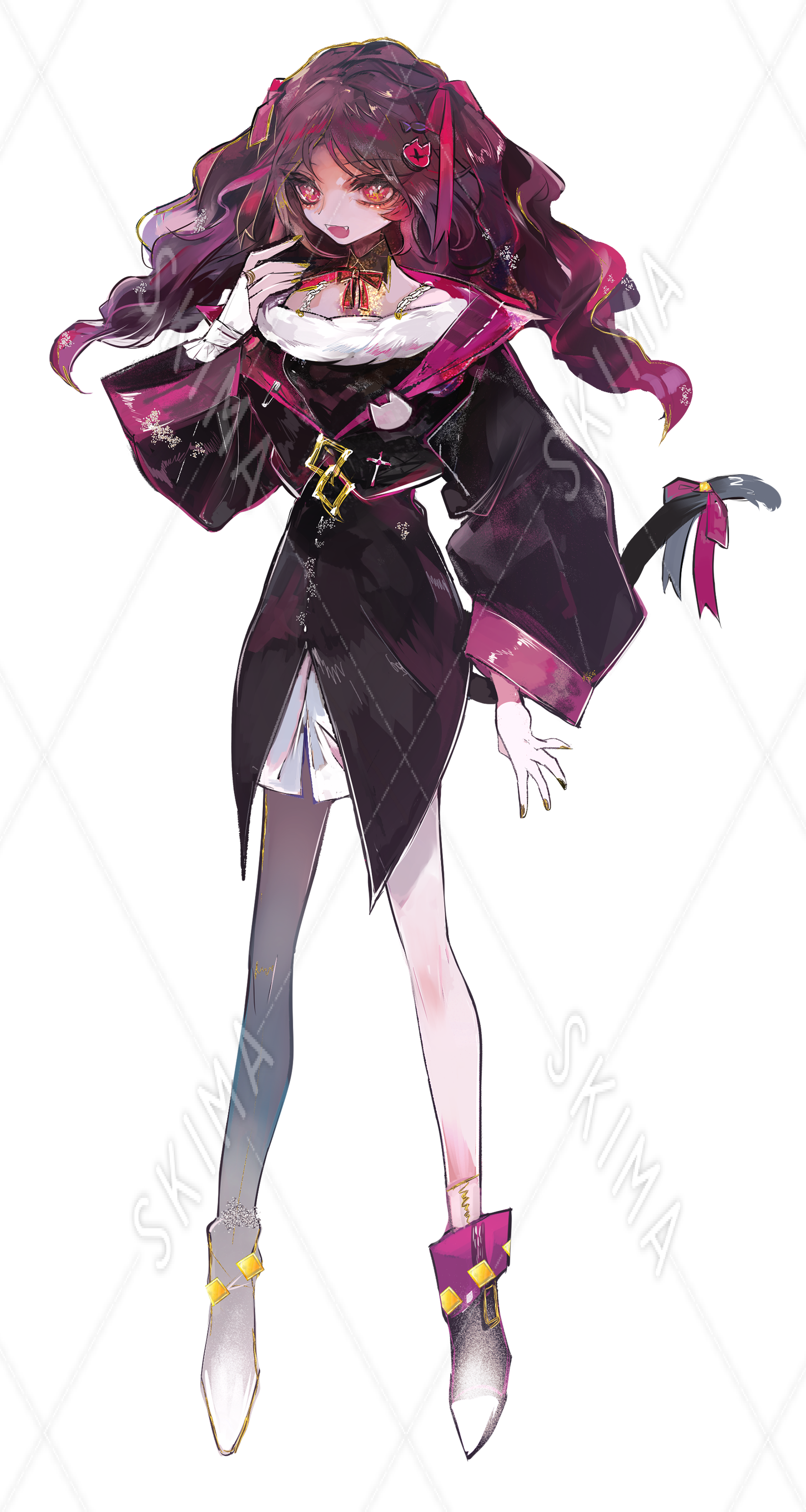 リボンの猫系女子 表情差分9枚 スキマ スキルのオーダーメイドマーケット Skima