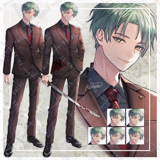 adopt】정장 남자 + 칼 상품 이미지