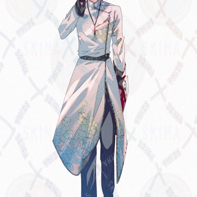 Image 5 of Priest Male Youth Contemporary Fantasy Pink Hair Blue Expression Differences Available