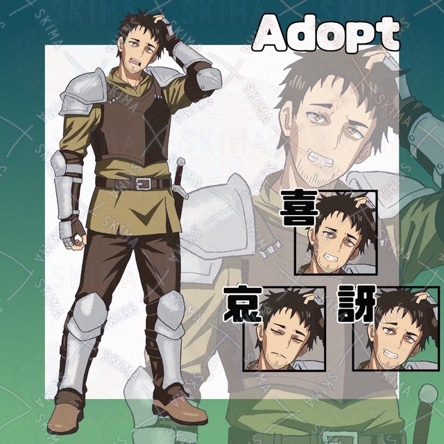 Adopt033_くたびれたオッサンの冒険者/ファンタジー/RPG