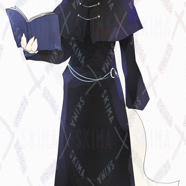 Image 6 of Scholarly-looking fox beastman [8 different expressions].