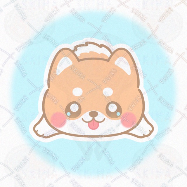 표정 2가지] 누워있는 시바견 상품 이미지