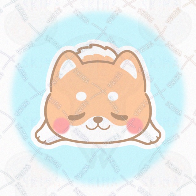 Image 2 of Two kinds of expression] Lying Shiba Inu