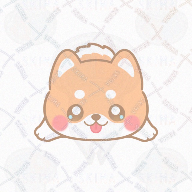 Image 3 of Two kinds of expression] Lying Shiba Inu