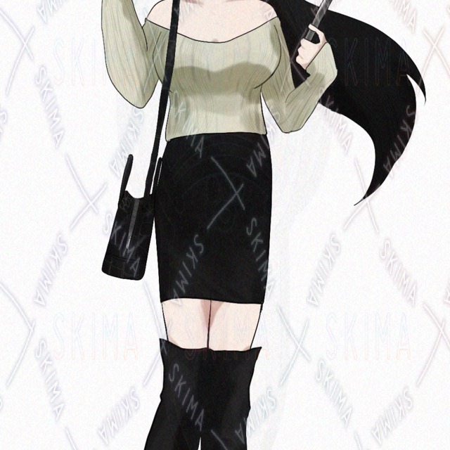 Standing picture of female character (with 3 facial expressions) 的商品圖片