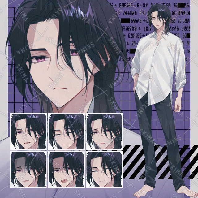 7 kinds of expression] Man with black hair 的商品圖片