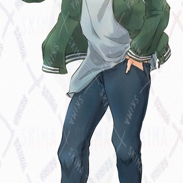 Sharp-eyed red-haired young man (5 expressions + glasses on/off) 的商品圖片第 2 張