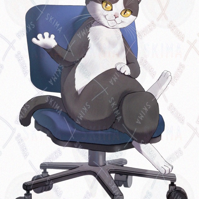 スーツを着た猫 表情4種 服なし差分の商品画像7枚目